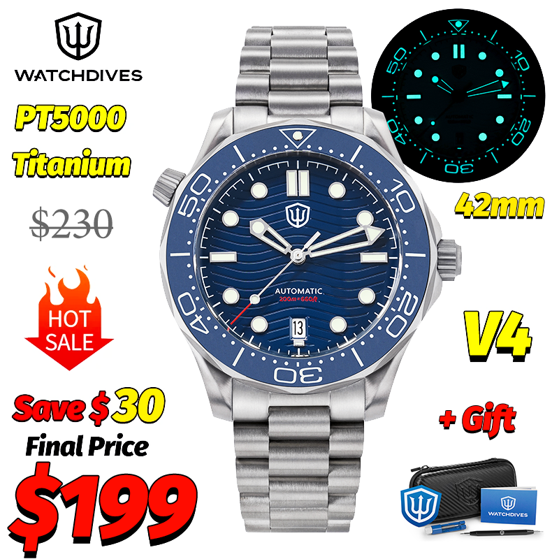Jewelry And Watches - Watchdives WD007 V4 007 NTTD Mechanical