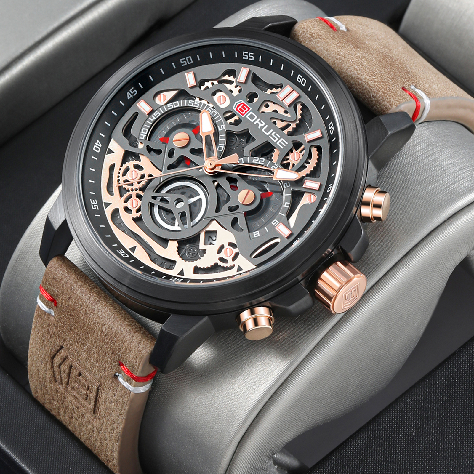Best Jewelry Watches For Men - Men's Fashion Watche Round Analog PU