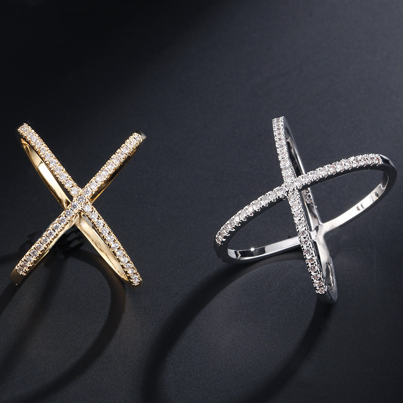 Jewelry & Watches Vitopoulos - Handmade Silver Color Criss Cross X