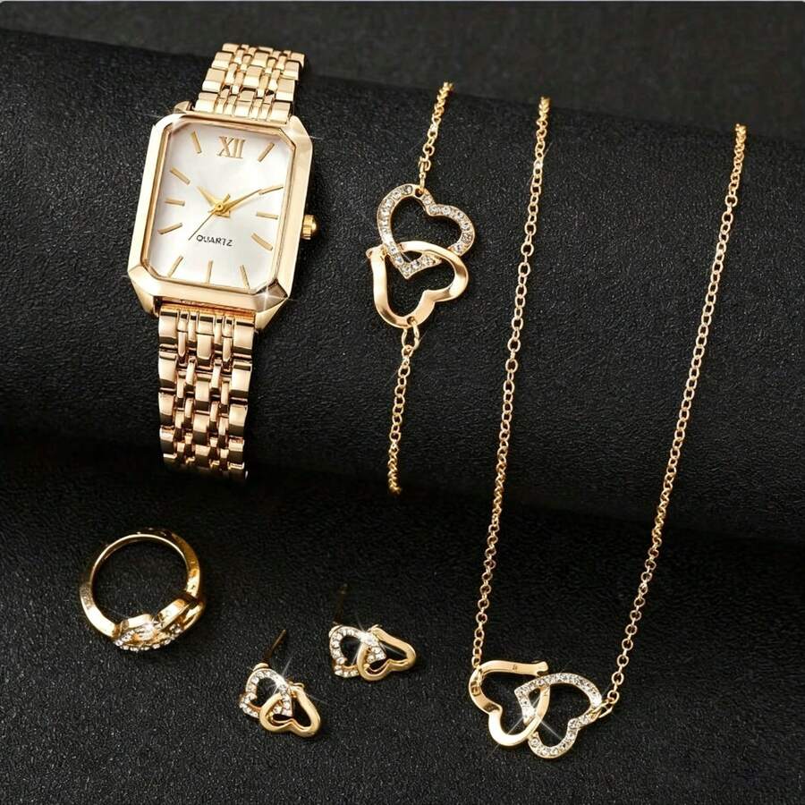 Womens Square Case Quartz Watc - Jewelry And Watches ulasan dan harga