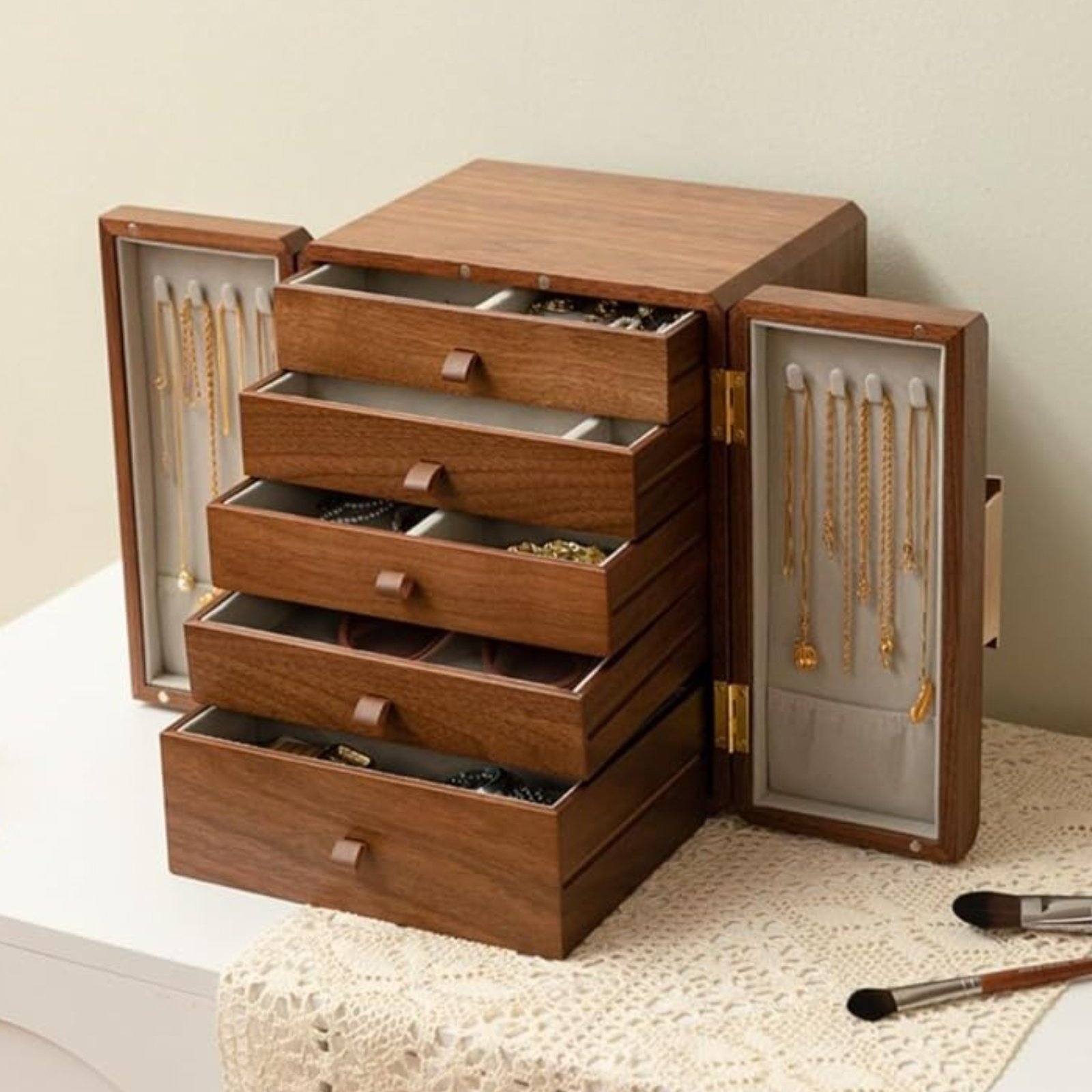 Wooden Jewelry Box New Chinese - Jewelry & Watches Vitopoulos ulasan dan harga