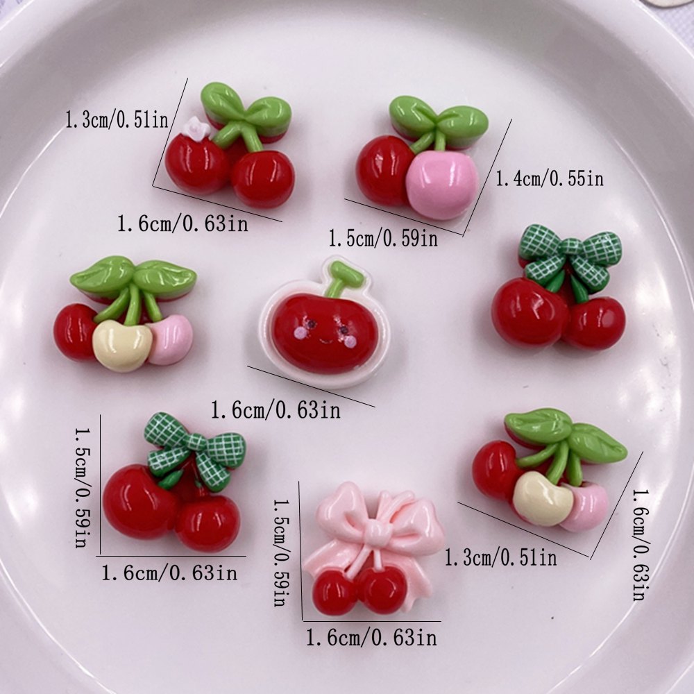 24pcs Colorful Kawaii Cartoon  - Paradise Jewelry & Watches Llc Photos ulasan dan harga