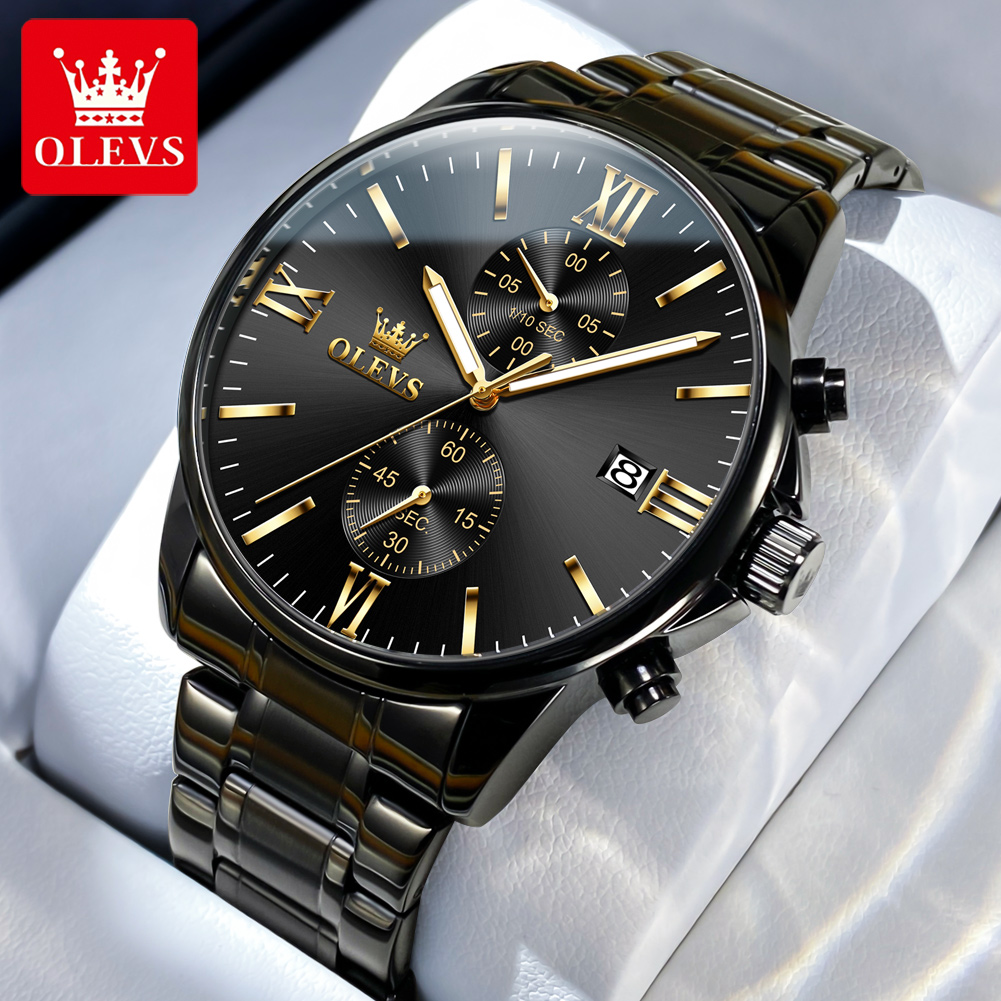 OLEVS 2886 Classic Black Quart - Jewelry Inspired Watches ulasan dan harga