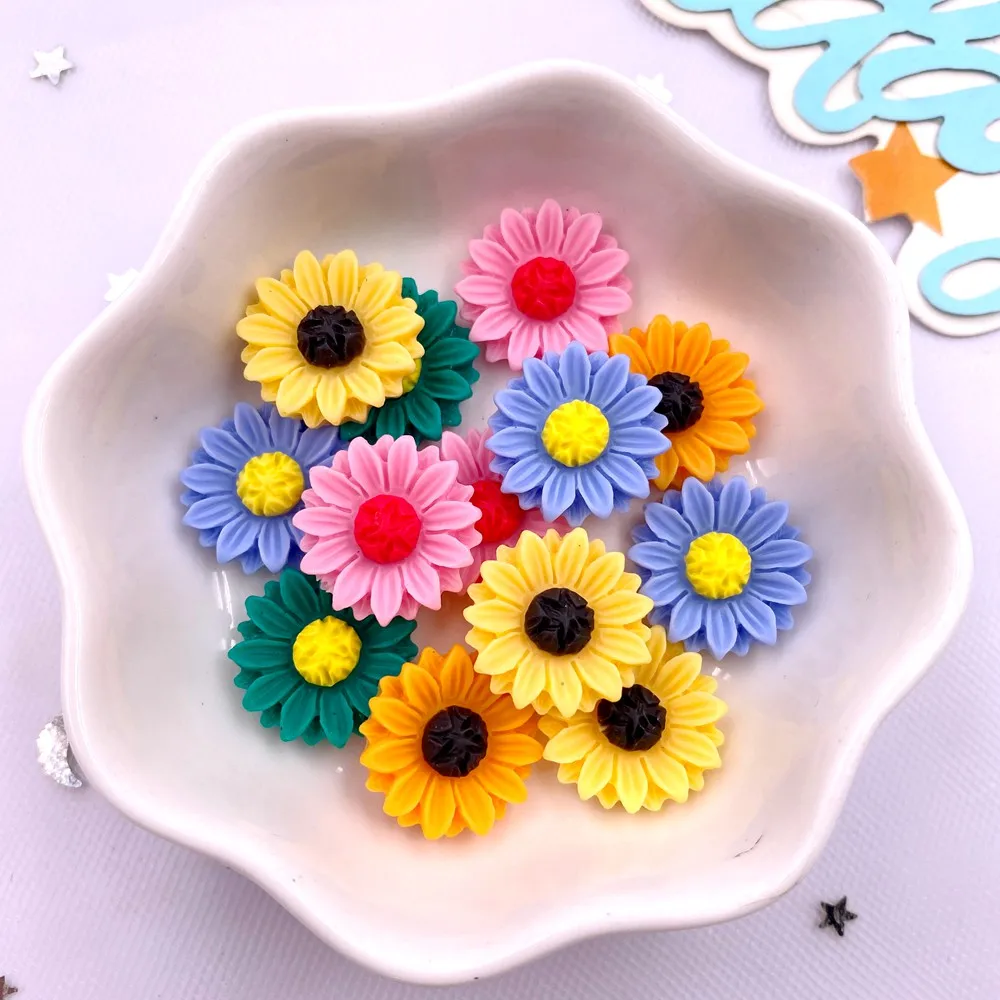 30Pcs Resin Colorful 15mm Sunf - Paradise Jewelry & Watches Llc Photos ulasan dan harga