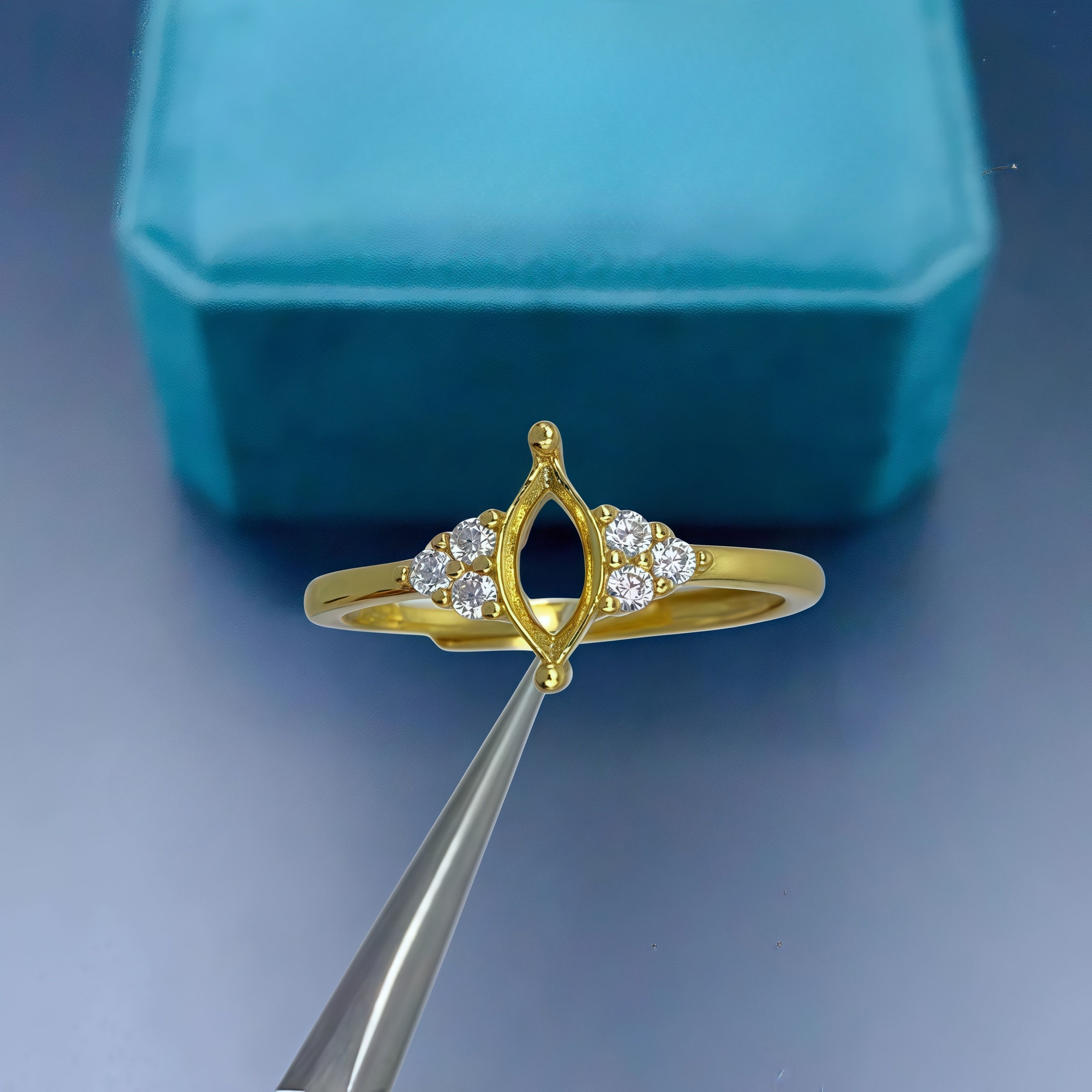 Y Fashion Ring Holder DIY Empt - Sterling Silver Ring ulasan dan harga