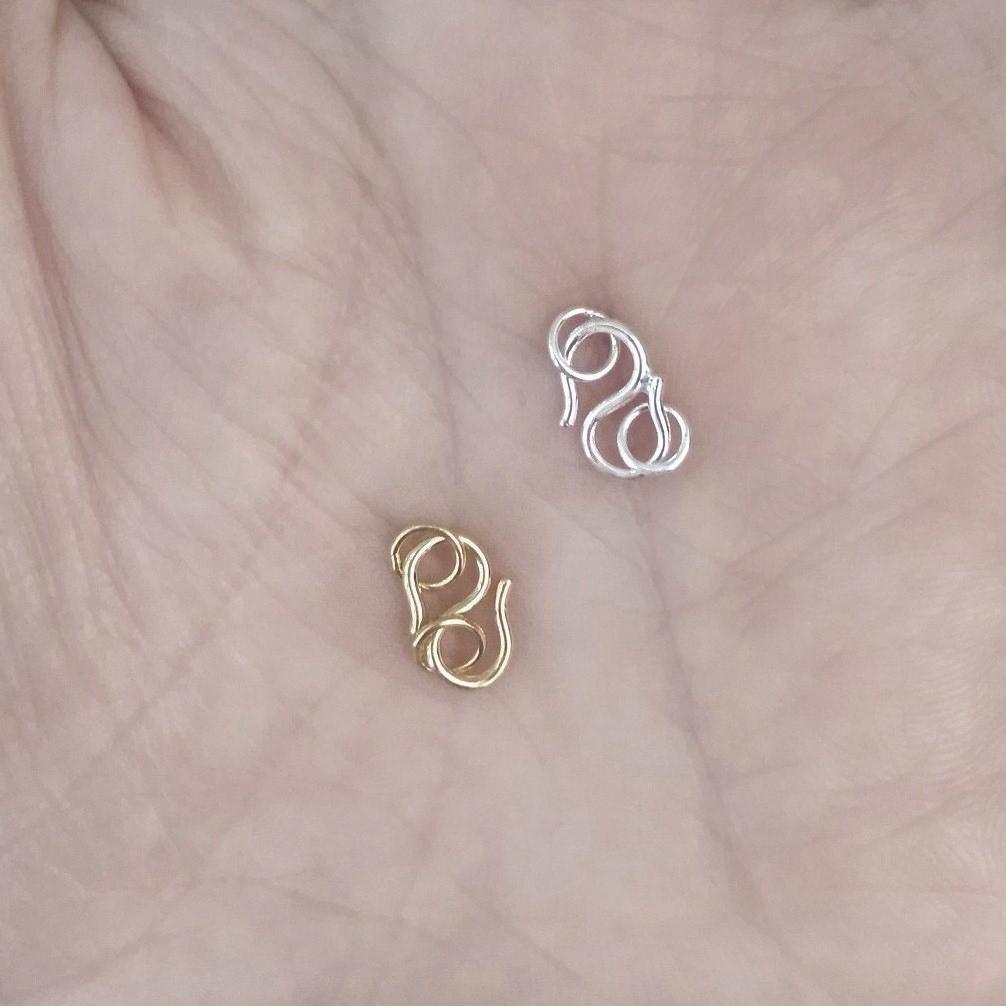 10pcs Clasps In Silver Real 92 - Sterling Silver Ring ulasan dan harga