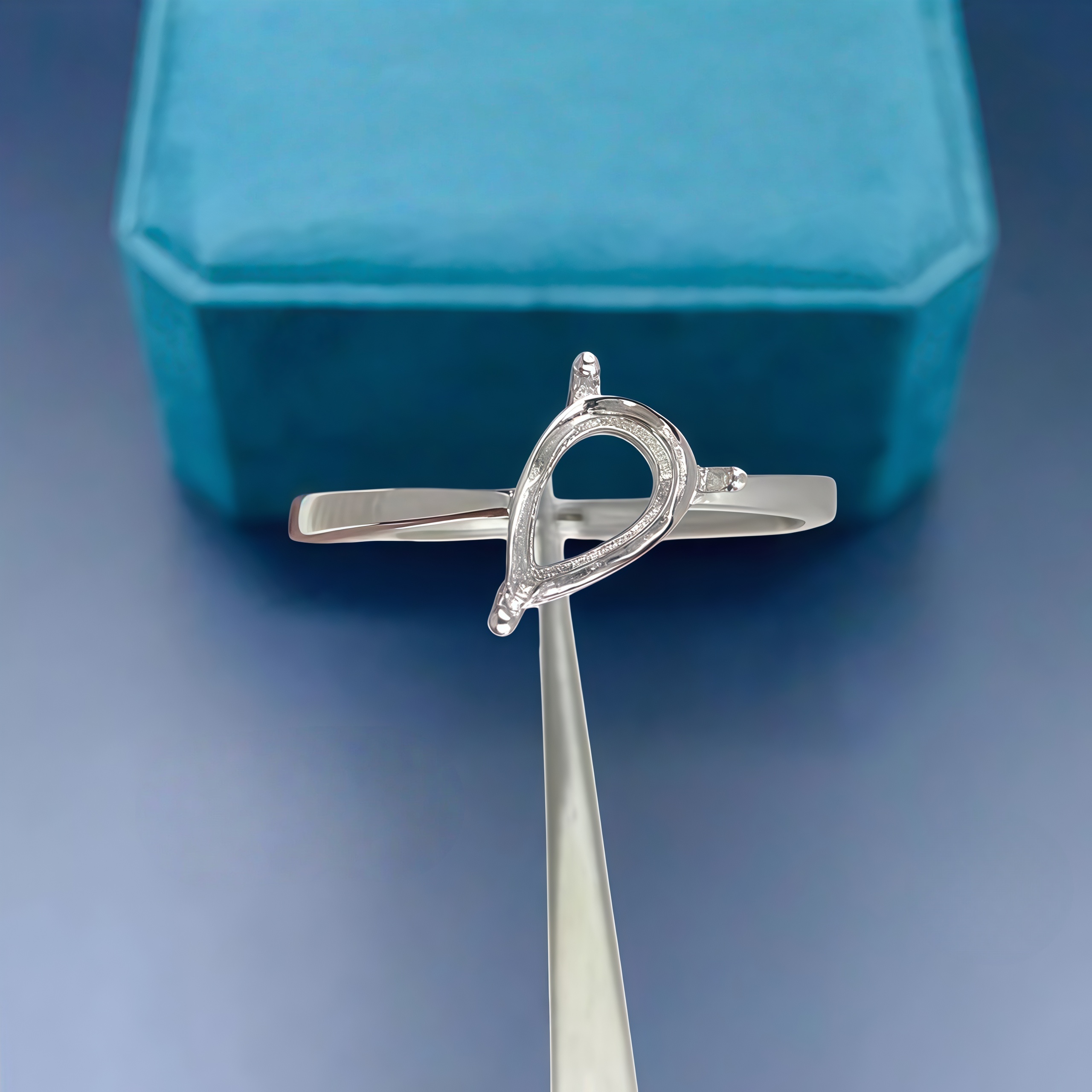 Fashion DIY Ring Empty Holder  - Sterling Silver Ring ulasan dan harga