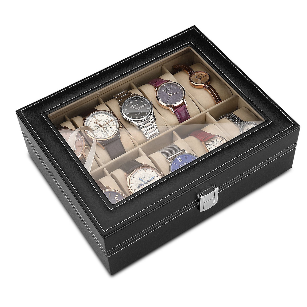 10-bit PU Leather Gray flannel - Best Jewelry Watches For Men ulasan dan harga