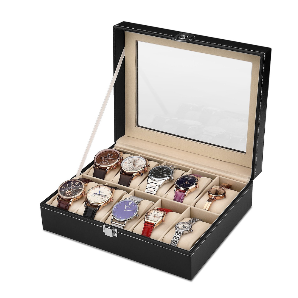 10-bit PU Leather Gray flannel - Best Jewelry Watches For Men ulasan dan harga