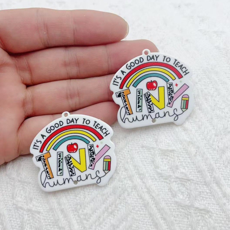 10pcs Teacher's Day Acrylic Do - Jewelry & Watches Vitopoulos ulasan dan harga