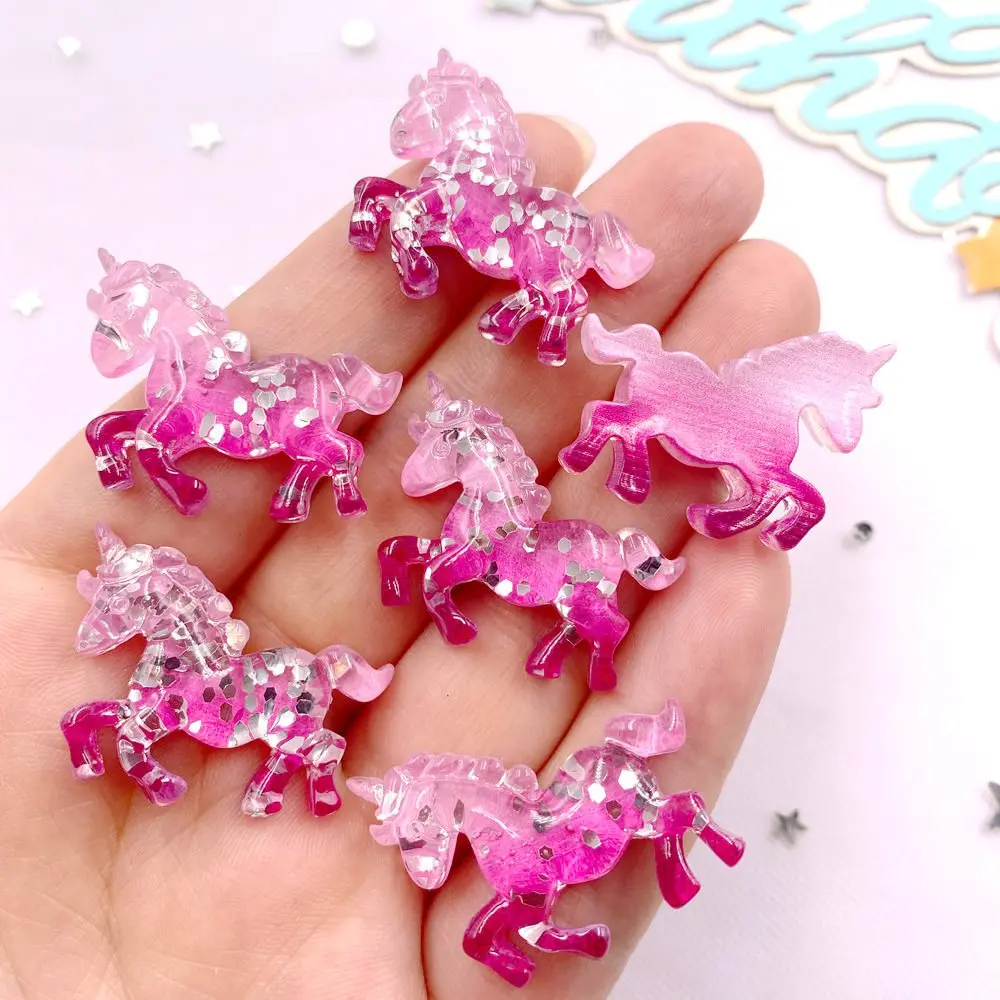 6PCS Colorful Resin Glitter 3D - Paradise Jewelry & Watches Llc Photos ulasan dan harga