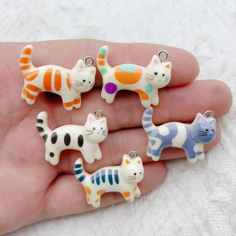 10pcs resin cartoon cat animal - Jewelry & Watches Vitopoulos ulasan dan harga