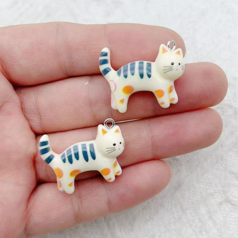 10pcs resin cartoon cat animal - Jewelry & Watches Vitopoulos ulasan dan harga