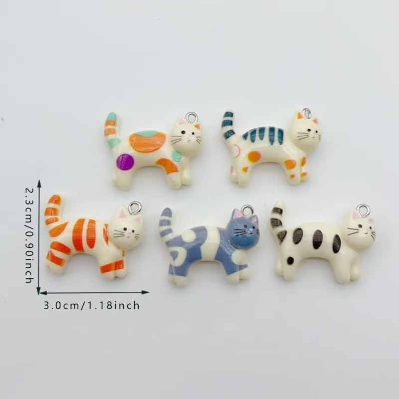10pcs resin cartoon cat animal - Jewelry & Watches Vitopoulos ulasan dan harga