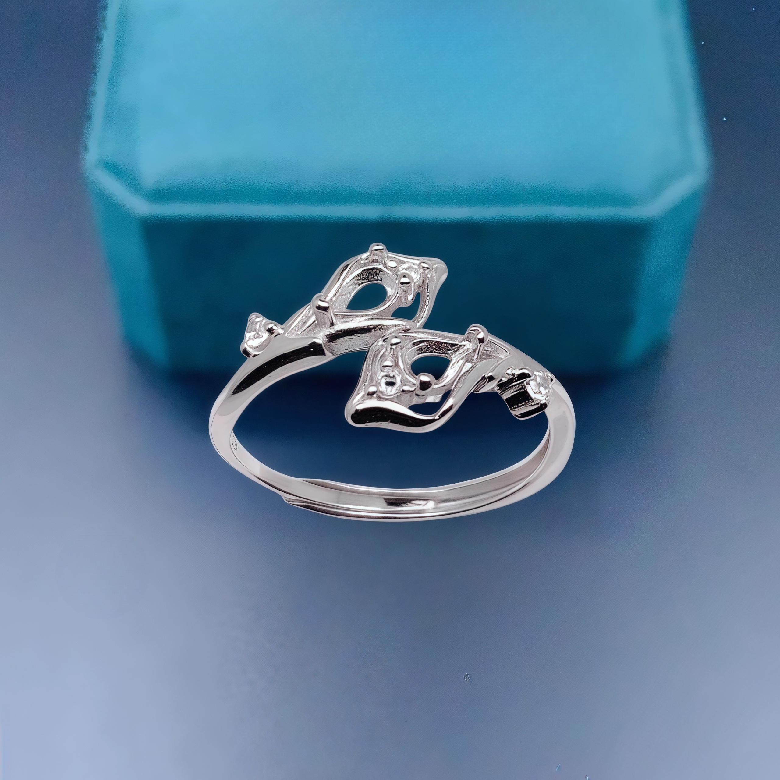 L S925 Sterling Silver DIY Emp - Sterling Silver Ring ulasan dan harga