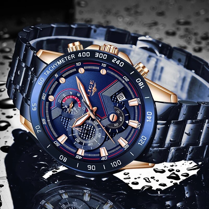 LIGE New Fashion Watches Men S - Jewelry Inspired Watches ulasan dan harga