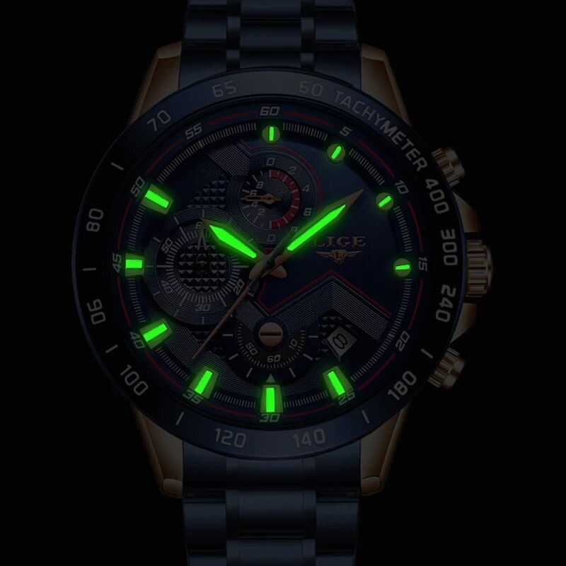 LIGE New Fashion Watches Men S - Jewelry Inspired Watches ulasan dan harga