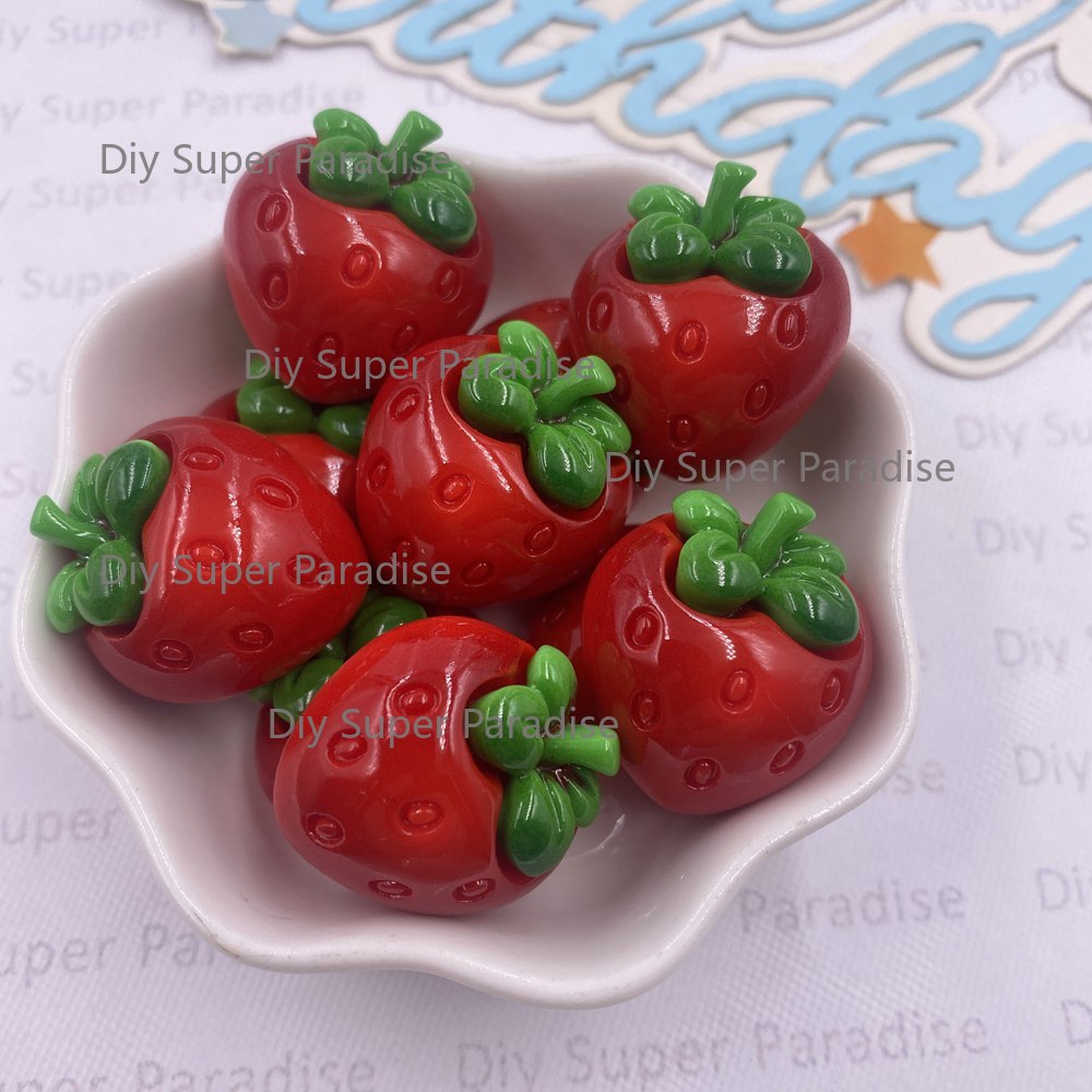 8PCS Resin Kawaii Colorful Red - Paradise Jewelry & Watches Llc Photos ulasan dan harga