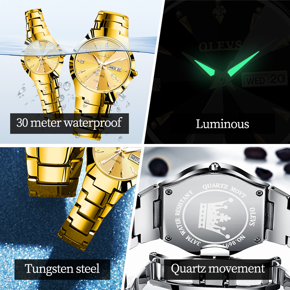 OLEVS TOP Brand Gold Watches f - Jewelry Inspired Watches ulasan dan harga