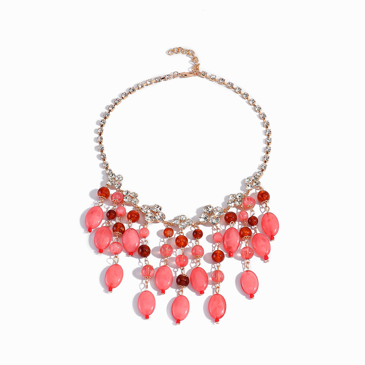 Trendy Pink Red Teardrop Beade - Jewelry & Watches Vitopoulos ulasan dan harga