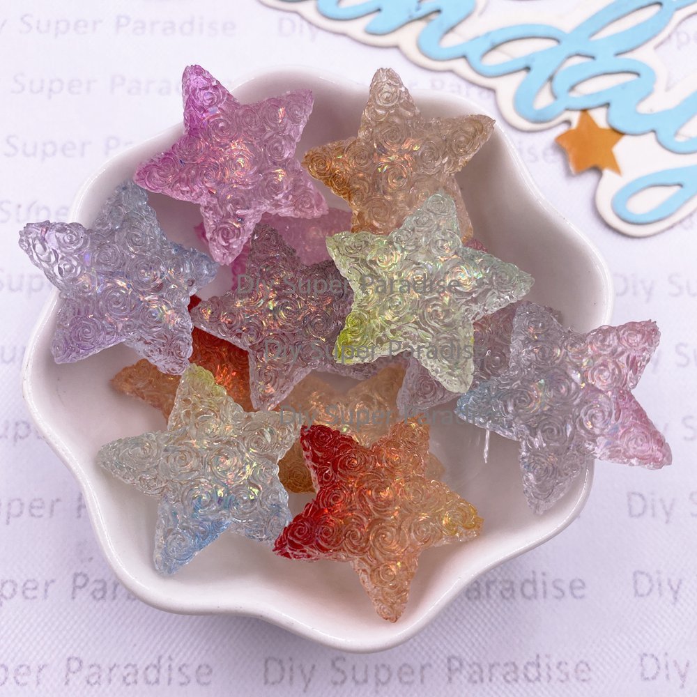 10PCS Resin Clear Candy Color  - Paradise Jewelry & Watches Llc Photos ulasan dan harga