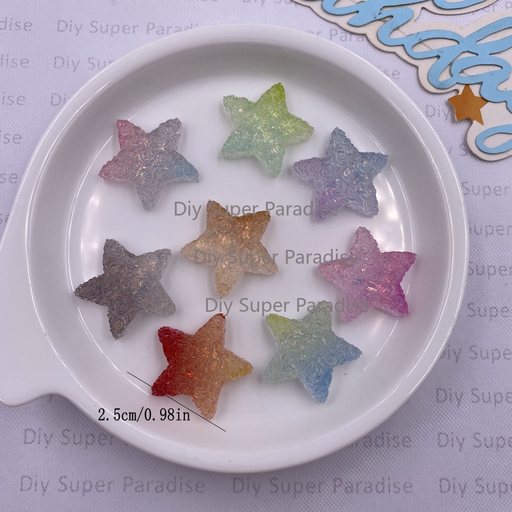 10PCS Resin Clear Candy Color  - Paradise Jewelry & Watches Llc Photos ulasan dan harga