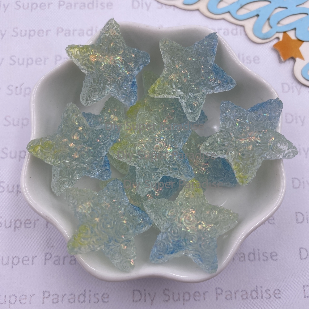 10PCS Resin Clear Candy Color  - Paradise Jewelry & Watches Llc Photos ulasan dan harga