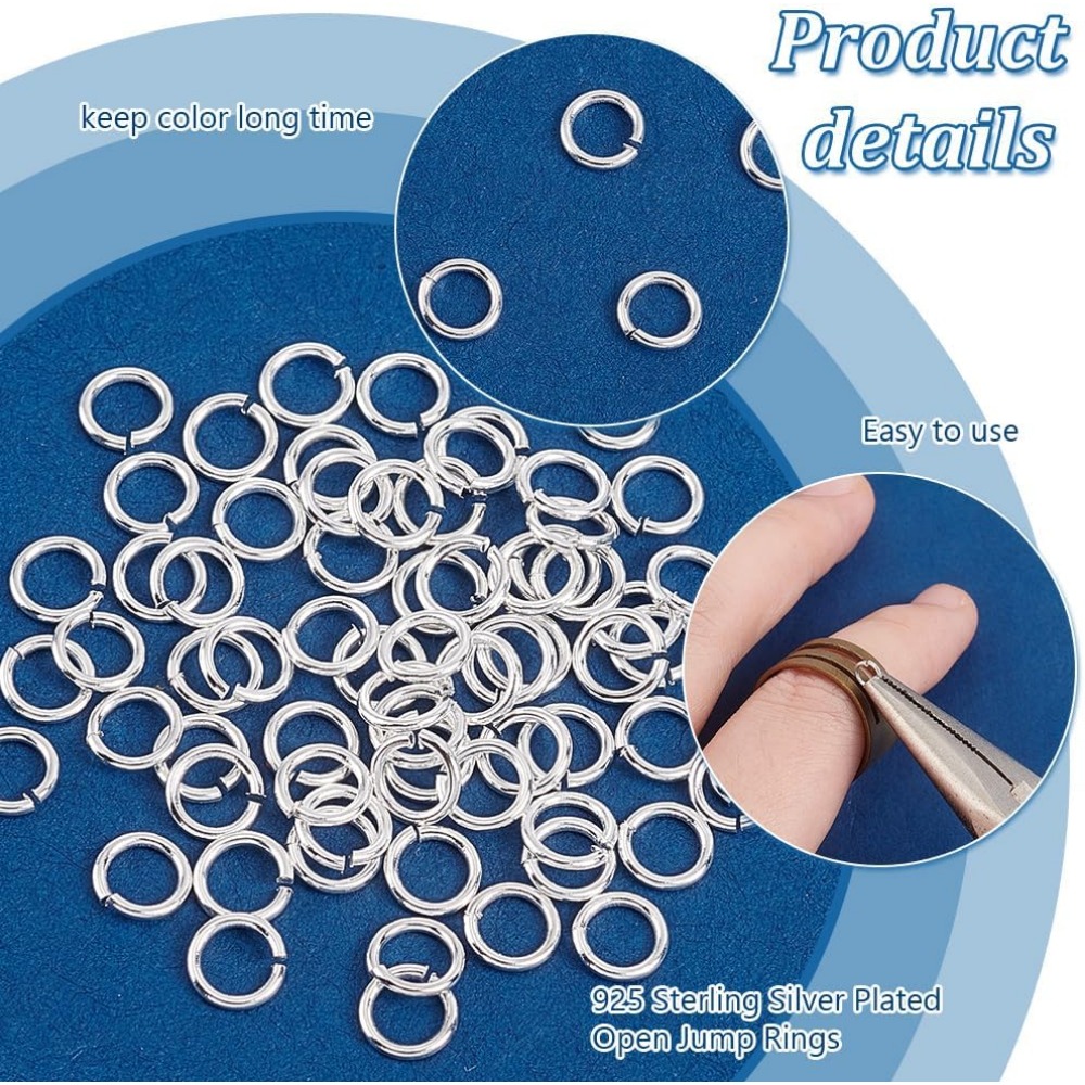 200pcs 925 Sterling Silver Pla - Sterling Silver Ring ulasan dan harga