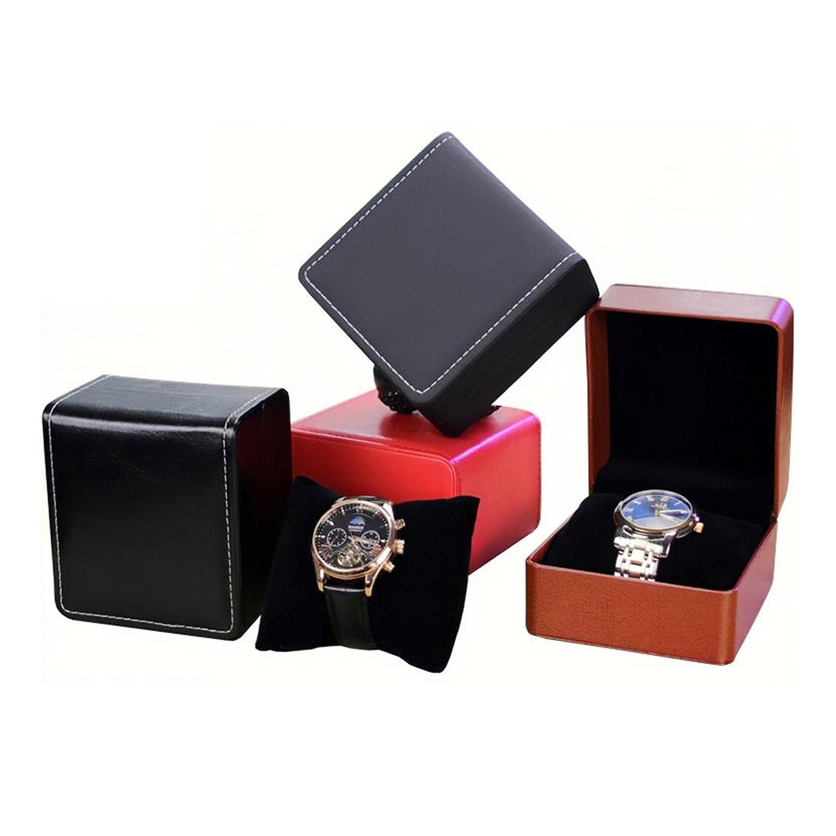 Fashion Leather Watch Box Case - Best Jewelry Watches For Men ulasan dan harga