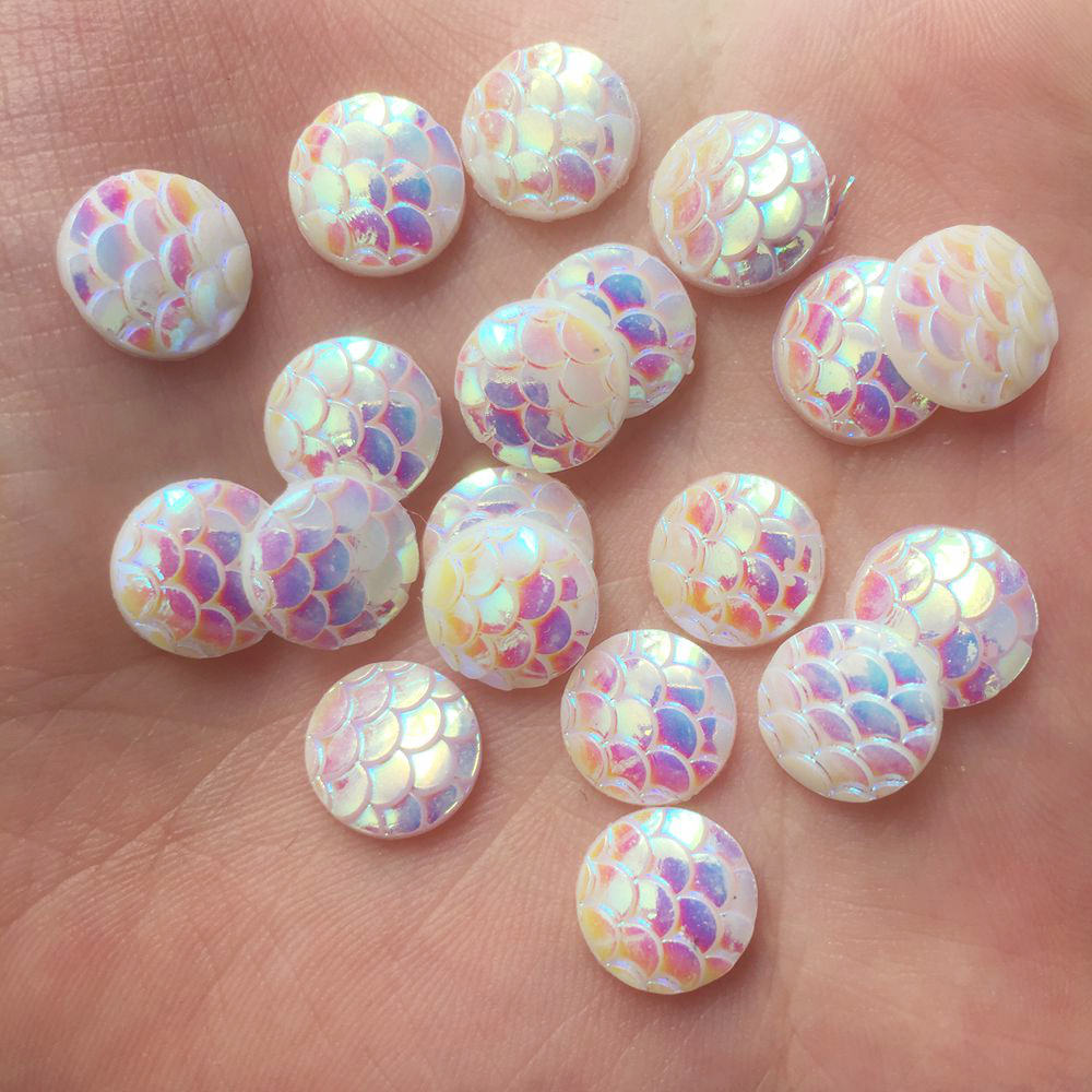 Shiny 100Pcs AB Resin 10mm Rou - Paradise Jewelry & Watches Llc Photos ulasan dan harga